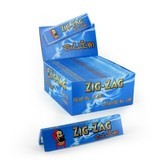 Lange Vloei ZigZag Blue King Size