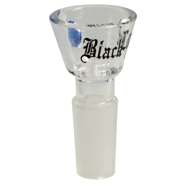 Cilindrische Glazen Bowl Met Glazen Screen (Black Leaf)
