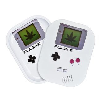 Metal Rolling Tray With Lid Mini (Pulsar)