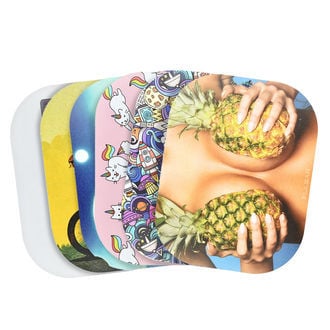 Metal Rolling Tray With Lid Mini (Pulsar)