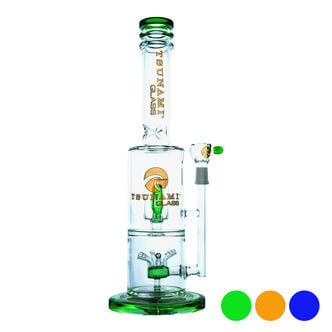 Sprinkler Cube Perc Bong 35cm (Tsunami Glass)