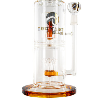 Sprinkler Cube Perc Bong 35cm (Tsunami Glass)