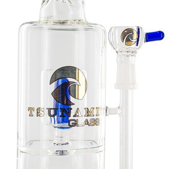 Sprinkler Cube Perc Bong 35cm (Tsunami Glass)