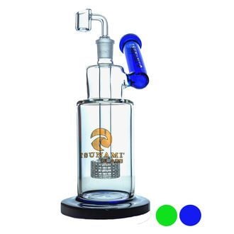 Side Neck Shower Head Dab Rig 10'' (Tsunami Glass)