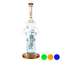 Shower Head Swiss Recycler Dab Rig 13'' (Tsunami Glass)