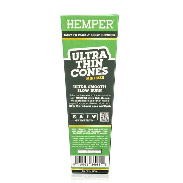 Ultra Thin Brown Mini Cones (Hemper) 10pk