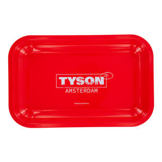 Metalen Rolling Tray Rood "Tyson Amsterdam" (TYSON 2.0)