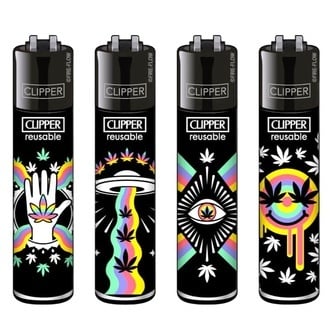 Aansteker Clipper 420 Rainbow