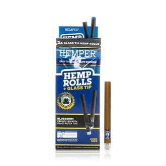 King Size Cones + Glazen Filter Tips, 2-Pack (Hemper)
