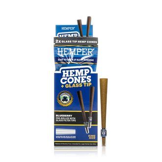King Size Cones + Glazen Tips 2-pack (Hemper)
