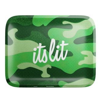 It's Lit! Lichtgroene Camouflage Rolling Tray (Hemper)