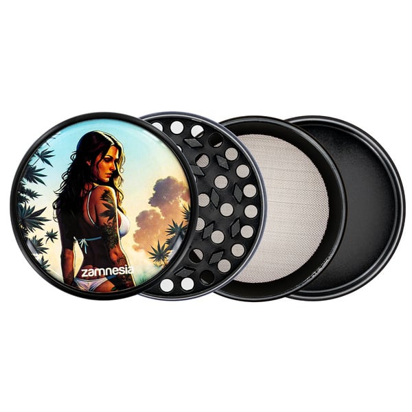 Bad Bitches Metalen Grinder Collectie (Zamnesia) - 4-delig Ø63mm