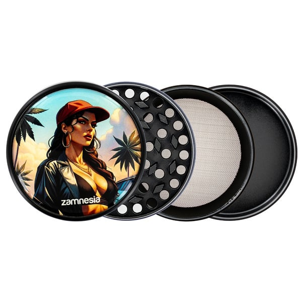 Bad Bitches Metalen Grinder Collectie (Zamnesia) - 4-delig Ø63mm