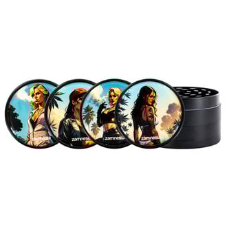 Bad Bitches Metalen Grinder Collectie (Zamnesia) - 4-delig Ø63mm