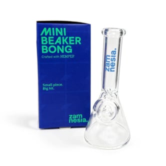 Glazen Mini Beaker Bong (Hemper x Zamnesia)