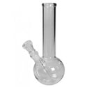Glazen Bong Straight met Ronde Bodem