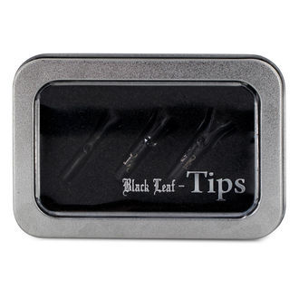 Black Leaf Glazen Tips (3 stuks)
