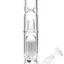 Black Leaf Glazen Bong Met Percolator En Koepelvormige Diffuser