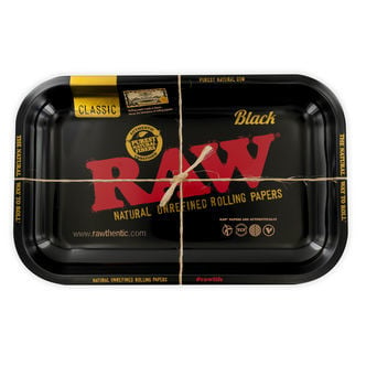 RAW Rolling Tray BLACK