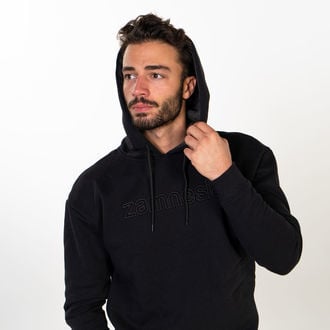 Zamnesia Embroidered Hoodie | Zwart