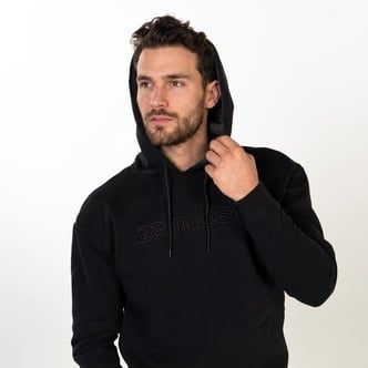 Zamnesia Embroidered Hoodie | Zwart