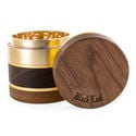 Gouden Aluminium/Houten Grinder (Black Leaf)