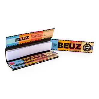 BEUZ Witte King Size Slim Vloei + Filter Tips
