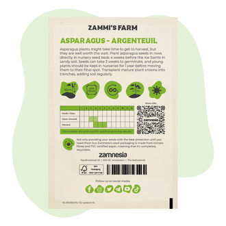 Asperge 'Argenteuil' (Aspergus Officinalis) Zaden