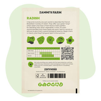 Radijszaadjes 'French Breakfast 3' (Raphanus Sativus)