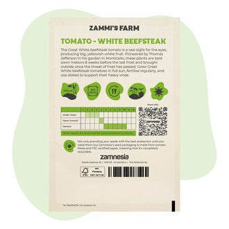 Great White Vleestomaat (Solanum Lycopersicum) Zaden