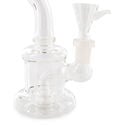 Glazen Percolator Bubbler (Black Leaf)