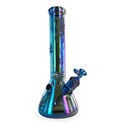 Beaker Ice Bong Rainbow (Black Leaf)