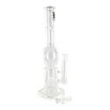 Triple Percolator Glazen Bong (Black Leaf)