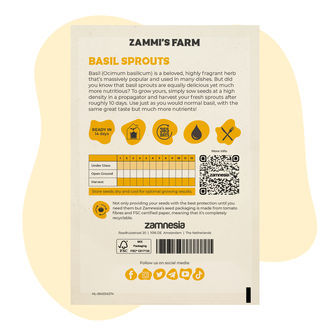 Basilicumkers (Ocimum Basilicum) Spruitzaden