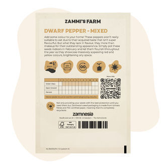 Sierpeper 'Dwarf Mixed' (Capsicum Annuum) Zaden