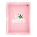 Keramische Asbak ''I Love Weed''