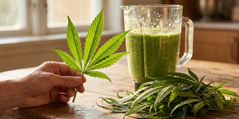 Rauwe cannabis eten