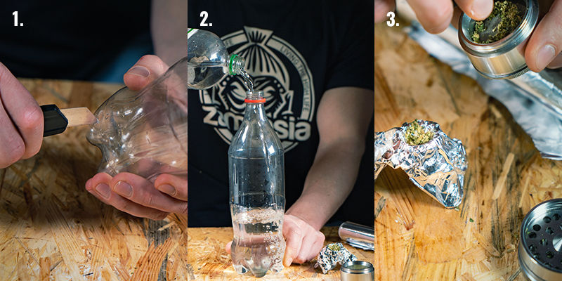 Instructies voor het maken van een waterfall bong