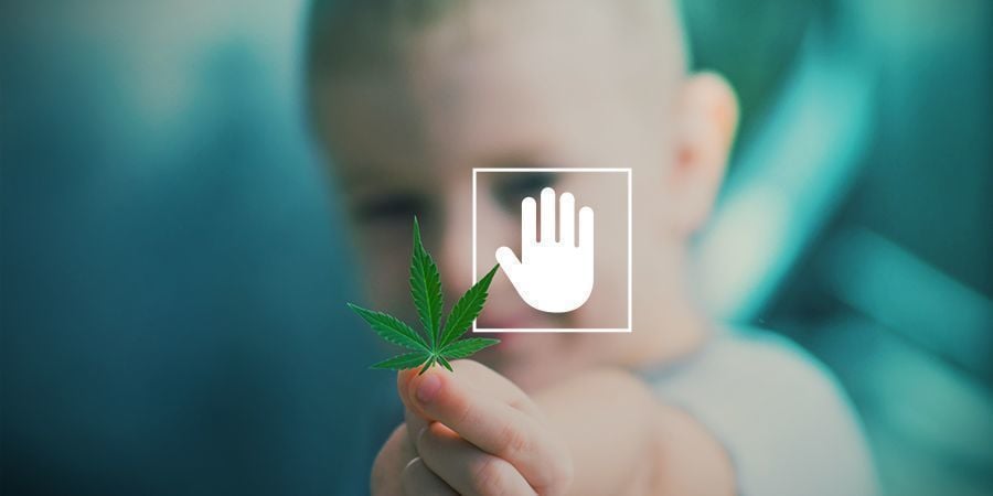 Rook cannabis nooit in aanwezigheid van je kinderen