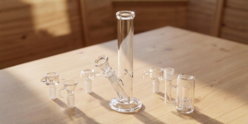 Cilindrische Glazen Bong