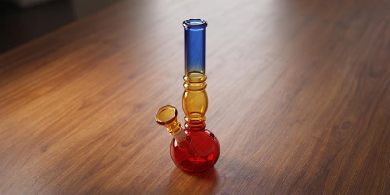 Glazen Bong Rasta Straight