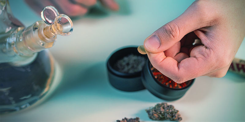 Gebruik Bong: Stop gaasje in bowl