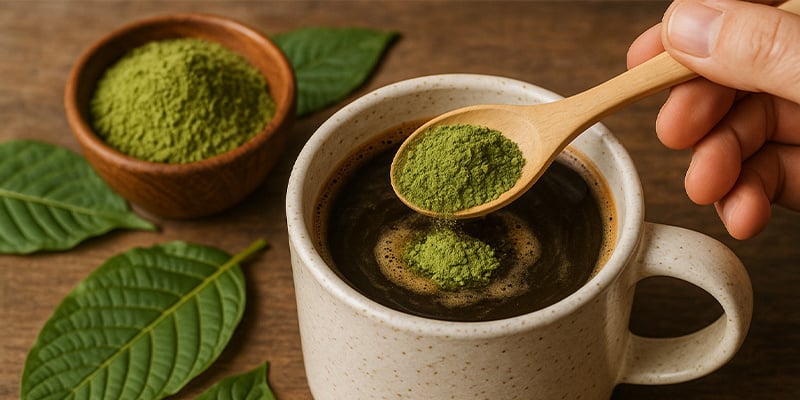 Kratom met koffie combineren: een goed idee?