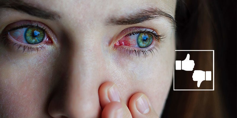 Zijn rode ogen slecht voor je gezondheid?
