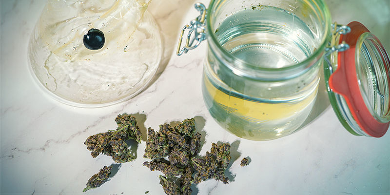 Hoeveel THC kan er in water achterblijven?