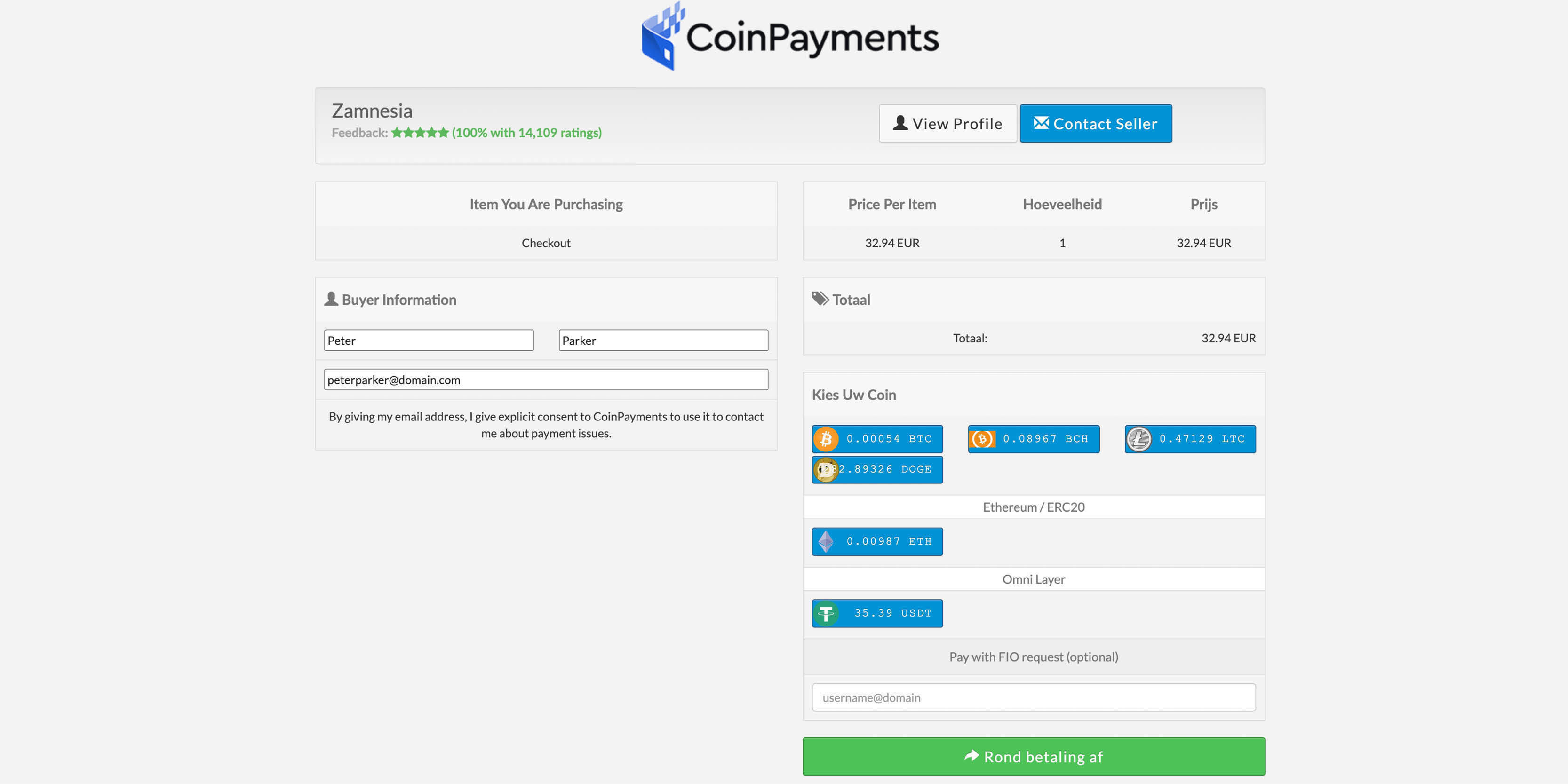 Klik Op De "Send Money" Knop