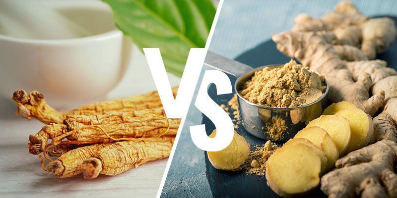 Wat is het verschil tussen Ginseng en gember?