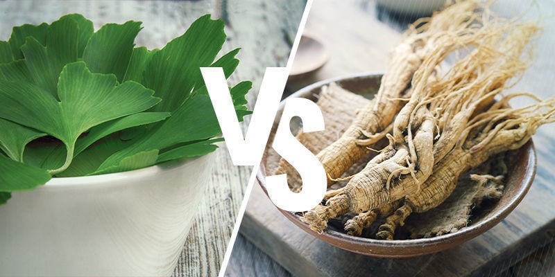 Ginkgo biloba versus ginseng