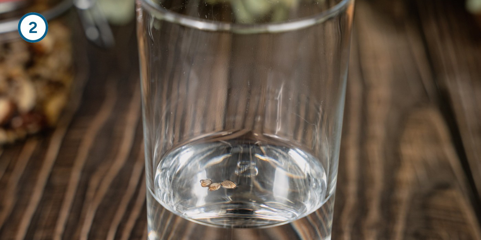 Methode met weken in water