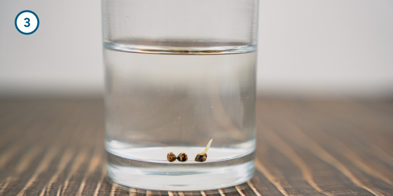 Methode met weken in water